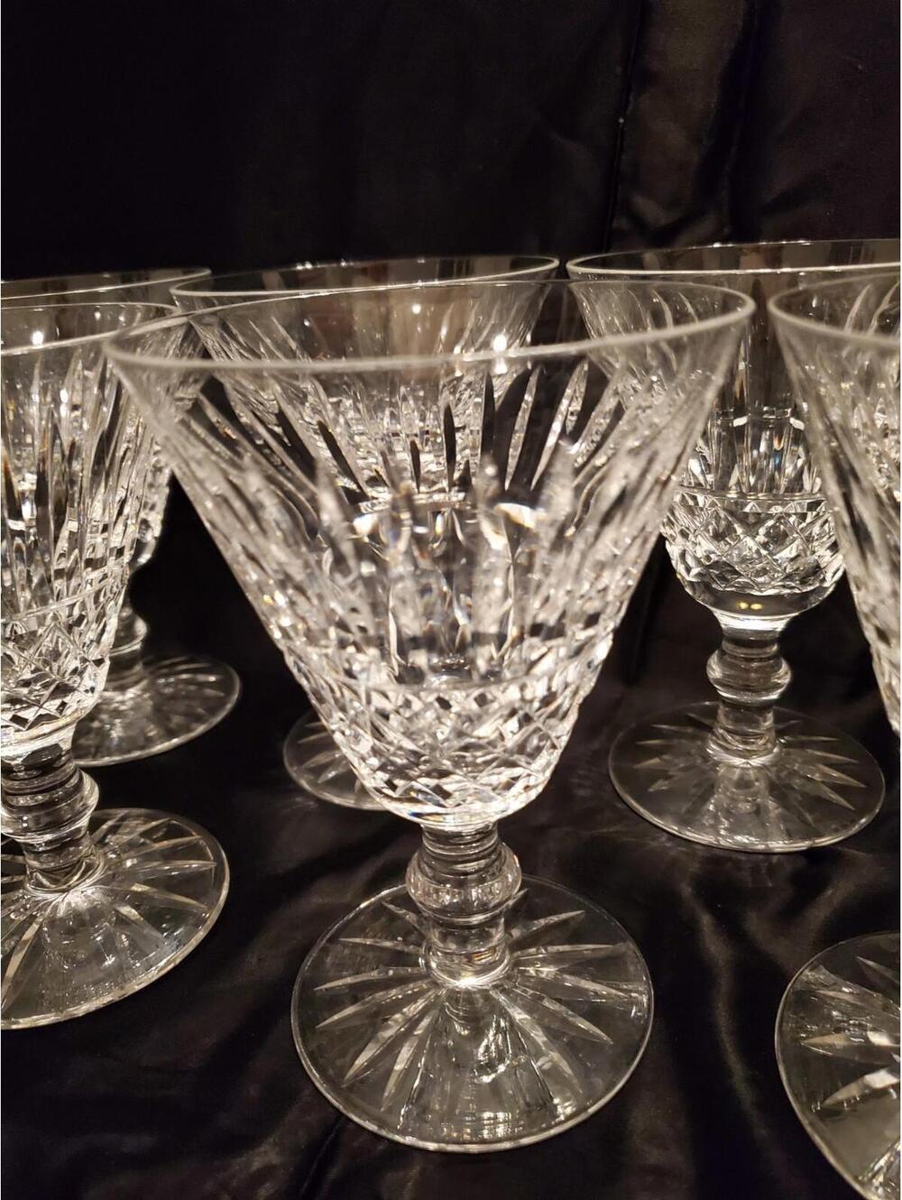 Waterford Tramore Wine/water Goblets 9 available,$25 per glass